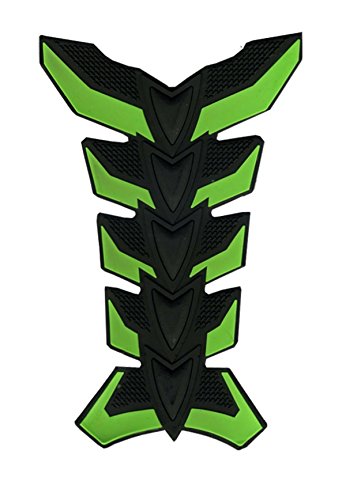 Motorcycle Racing 3D Rubber Decal Fiber Gas Tank Protector Pad Sticker Green Fit For KAWASAKI Z1000 2007 2008 2009 2010 2011 2012