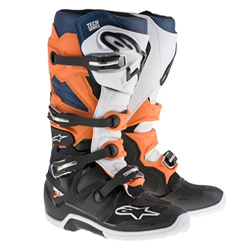Alpinestars Tech 7 Enduro Motocross Boots - OrangeBlue - 7