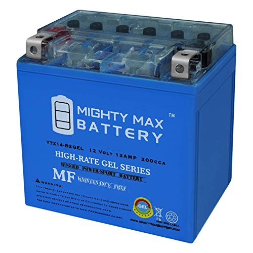 Mighty Max Battery YTX14BS Gel 12V 12AH Battery for Honda ATV FourTrax Rincon 4x4 Brand Product